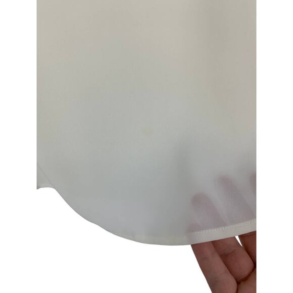 Banana Republic Top Women's Size 6 Cream Mesh Trimmed Cami Top *FLAW - Picture 4 of 5